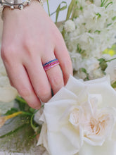 Load image into Gallery viewer, EVERMORE RUBY HALF ETERNITY RING