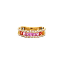Load image into Gallery viewer, IRIDA RAINBOW ETERNITY RING