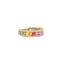 Load image into Gallery viewer, IRIDA RAINBOW ETERNITY RING