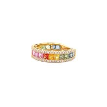 Load image into Gallery viewer, IRIDA RAINBOW ETERNITY RING