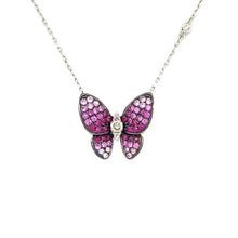 Load image into Gallery viewer, PAPILLON PINK SAPPHIRE RUBY NECKLACE