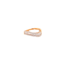 Load image into Gallery viewer, SKYLAR WAVE DIAMOND RING ROSE GOLD