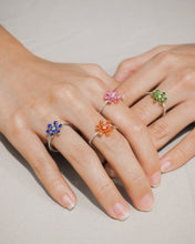 Load image into Gallery viewer, SNOWFLAKE PINK SAPPHIRE RING