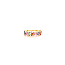 Load image into Gallery viewer, STAR BURST PASTEL RING YELLOW GOLD