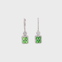 Load and play video in Gallery viewer, VITA TSAVORITE DIAMOND EARRINGS
