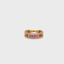 Load and play video in Gallery viewer, IRIDA RAINBOW ETERNITY RING
