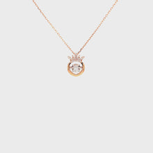 Load and play video in Gallery viewer, ASTRID DIAMOND NECKLACE ROSE GOLD
