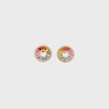 Load and play video in Gallery viewer, IRIDA RAINBOW STUD EARRINGS
