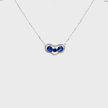 Load and play video in Gallery viewer, GEMA KYANITE BLUE SAPPHIRE DIAMOND NECKLACE
