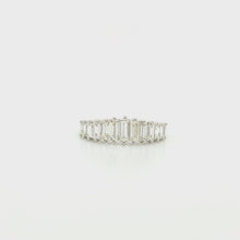 Load and play video in Gallery viewer, KAYLA BAGUETTE DIAMOND RING WHITE GOLD
