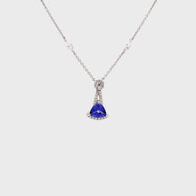 Load and play video in Gallery viewer, TALIA TANZANITE DIAMOND NECKLACE
