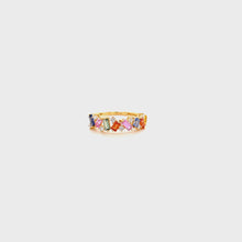 Load and play video in Gallery viewer, STAR BURST PASTEL RING YELLOW GOLD
