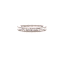 Load and play video in Gallery viewer, TORI HALF ETERNITY BAGUETTE DIAMOND RING
