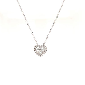 AMATO BAGUETTE AND ROUND DIAMOND NECKLACE