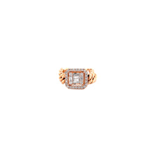 Load image into Gallery viewer, AMAYA DIAMOND CUBAN LINK RING ROSE GOLD
