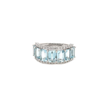 Load image into Gallery viewer, ANAHITA AQUAMARINE EMERALD DIAMOND RING
