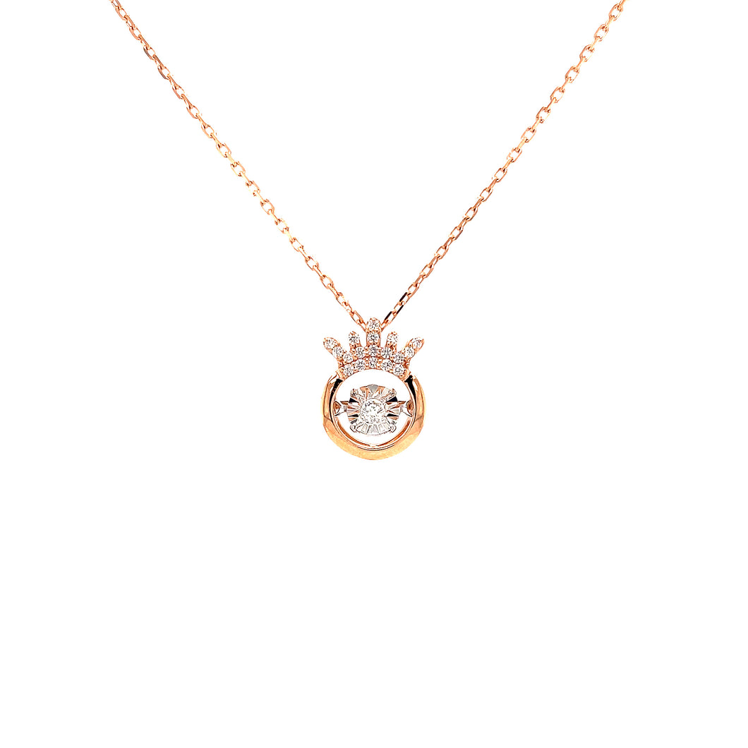 ASTRID DIAMOND NECKLACE ROSE GOLD