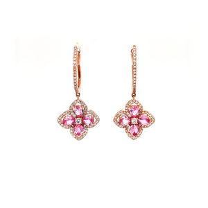 AYANA PINK SAPPHIRE DIAMOND EARRING