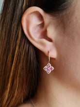 Load image into Gallery viewer, AYANA PINK SAPPHIRE DIAMOND EARRING
