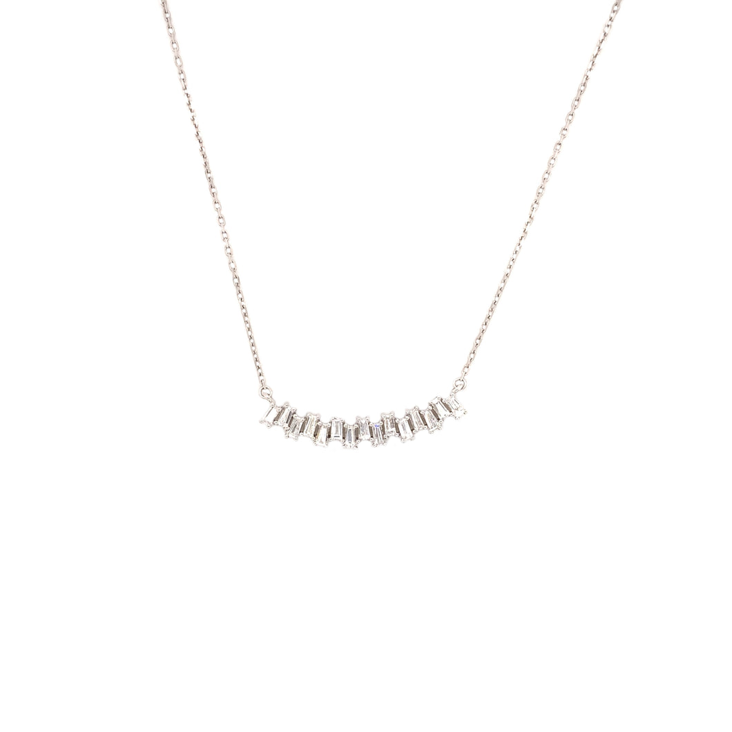 BEATRIX BAGUETTE DIAMOND NECKLACE