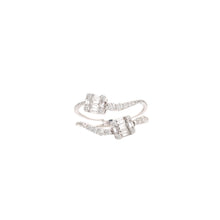 Load image into Gallery viewer, CALI BAGUETTE CUT AND ROUND PAVÉ DIAMOND RING
