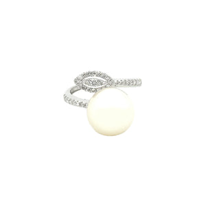 CELIA PEARL DIAMOND RING