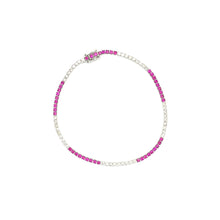 Load image into Gallery viewer, CLASSIC RUBY DIAMOND MIX TENNIS BRACELET
