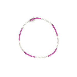 CLASSIC RUBY DIAMOND MIX TENNIS BRACELET