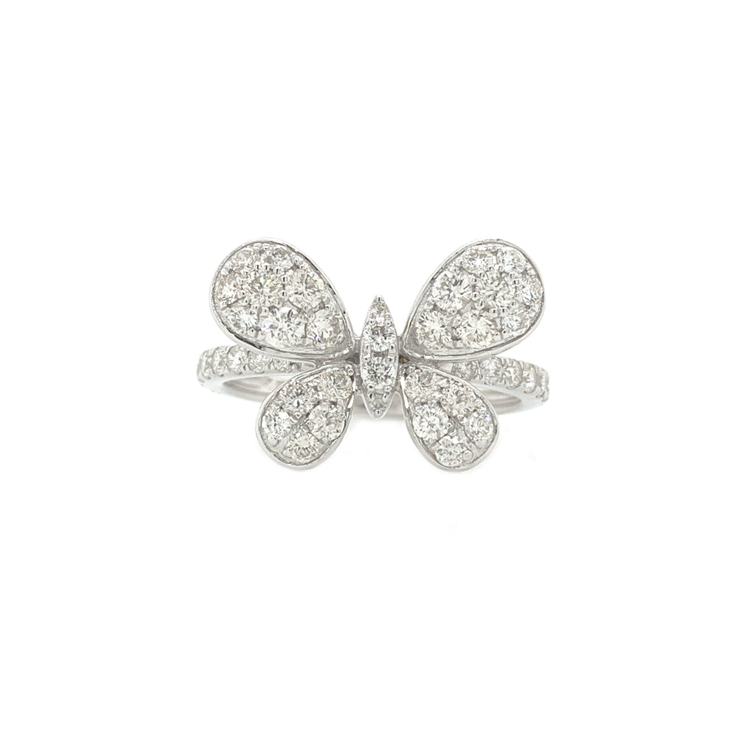 PAPILLON DIAMOND WHITE GOLD RING