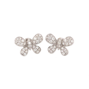 PAPILLON DIAMOND WHITE GOLD EARRING