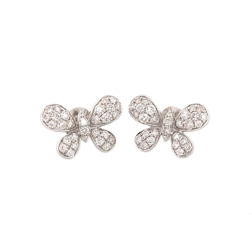 PAPILLON DIAMOND WHITE GOLD EARRING