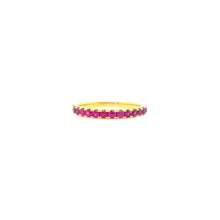 Load image into Gallery viewer, EVERMORE RUBY HALF ETERNITY RING
