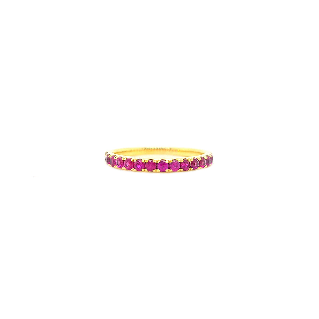 EVERMORE RUBY HALF ETERNITY RING