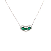 Load image into Gallery viewer, GEMA EMERALD DIAMOND NECKLACE
