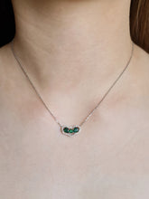 Load image into Gallery viewer, GEMA EMERALD DIAMOND NECKLACE
