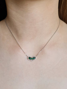 GEMA EMERALD DIAMOND NECKLACE