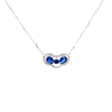 Load image into Gallery viewer, GEMA KYANITE BLUE SAPPHIRE DIAMOND NECKLACE
