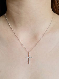 HARPER CROSS DIAMOND NECKLACE