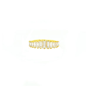 KAYLA BAGUETTE DIAMOND RING YELLOW GOLD