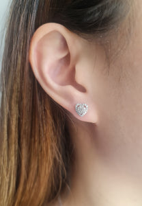 LIBI DIAMOND HEART EARRINGS