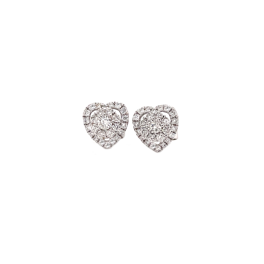 LIBI DIAMOND HEART EARRINGS