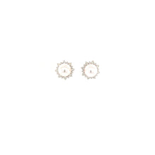 Load image into Gallery viewer, MAE PEARL DIAMOND EARRINGS
