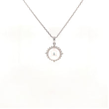 Load image into Gallery viewer, MAE PEARL DIAMOND PENDANT
