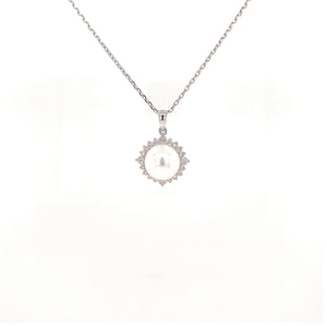 MAE PEARL DIAMOND PENDANT