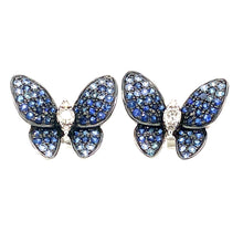 Load image into Gallery viewer, PAPILLON BLUE SAPPHIRE EARRING
