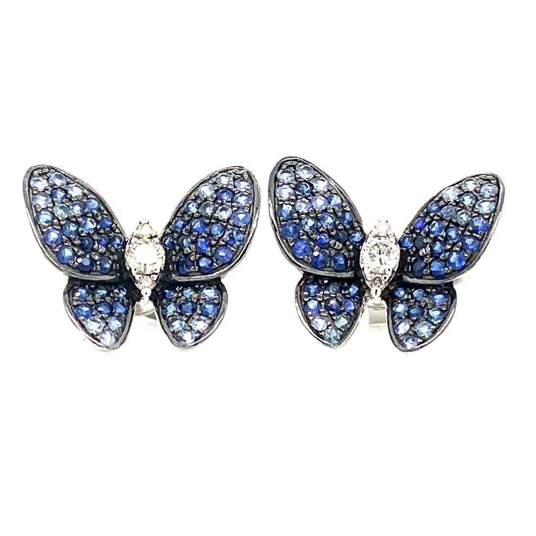 PAPILLON BLUE SAPPHIRE EARRING