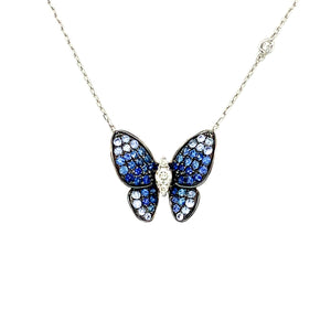 PAPILLON BLUE SAPPHIRE  NECKLACE