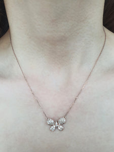 PAPILLON DIAMOND ROSE GOLD NECKLACE