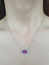 Load image into Gallery viewer, EVIL EYE RUBY NECKLACE
