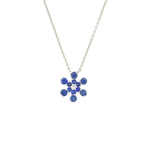 Load image into Gallery viewer, SNOWFLAKE BLUE SAPPHIRE NECKLACE
